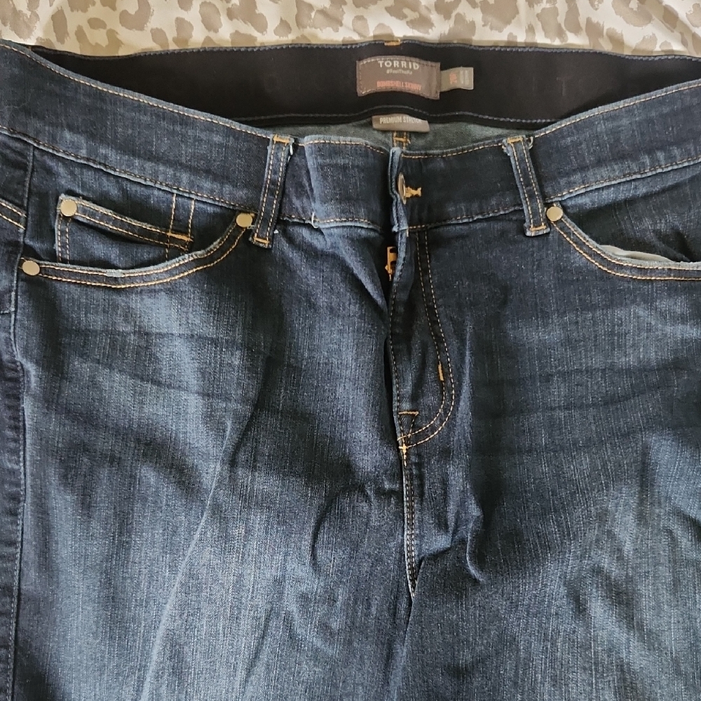 Torrid Dark Blue Bombshell Premium Stretch Skinny Jeans
